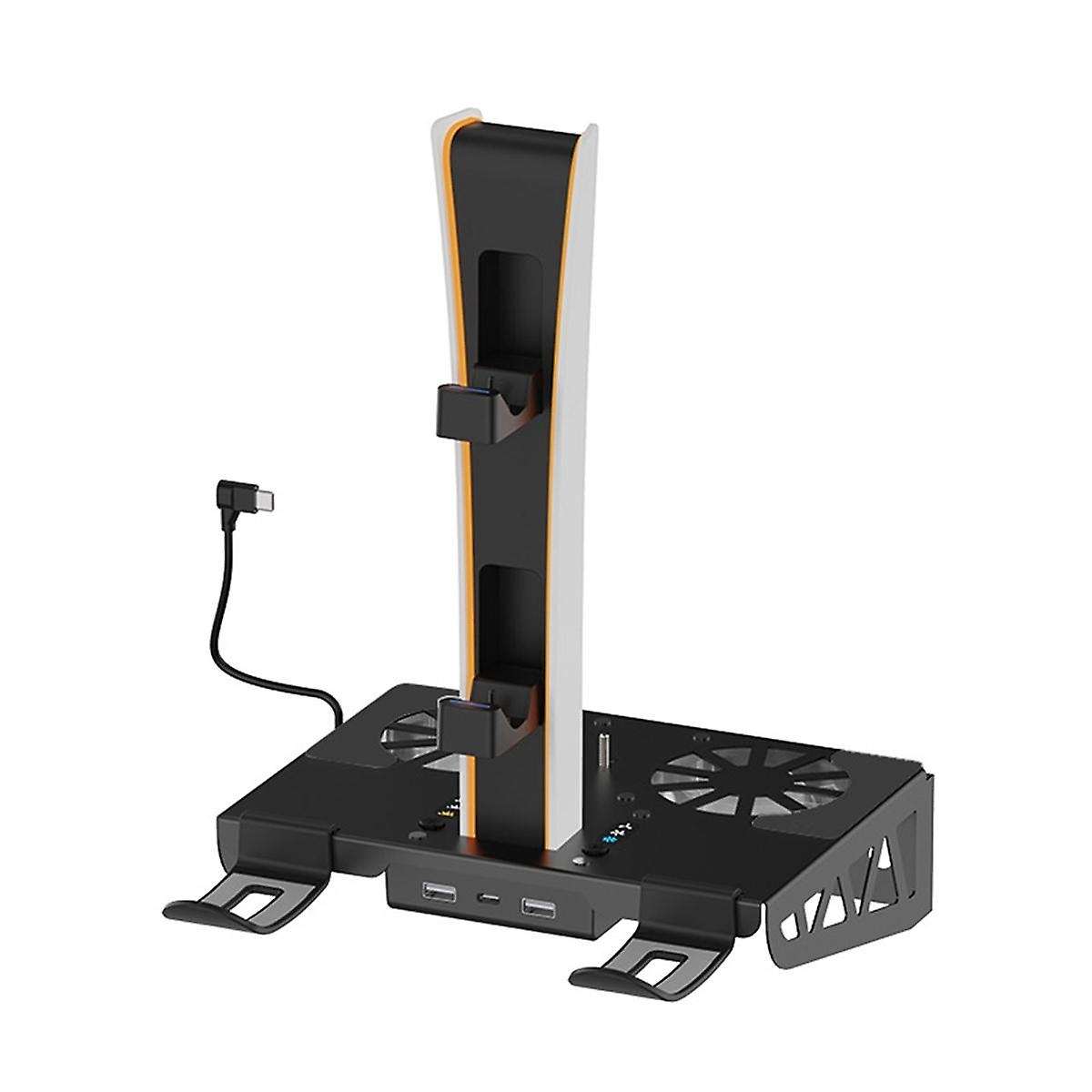 for Slim Console Wall Mount Cooling Fan Holder Gamepad Seat Charger Headset VR Helmet Multifunctiona