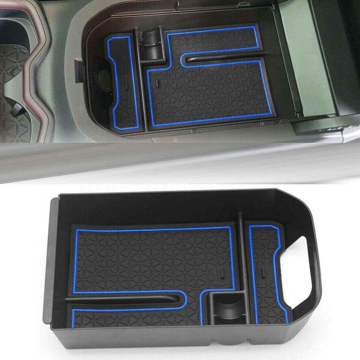 for Toyota Rav4 2019 2020 Car Center Console Armrest Storage Box Tray Organizer Anti-slip Mats