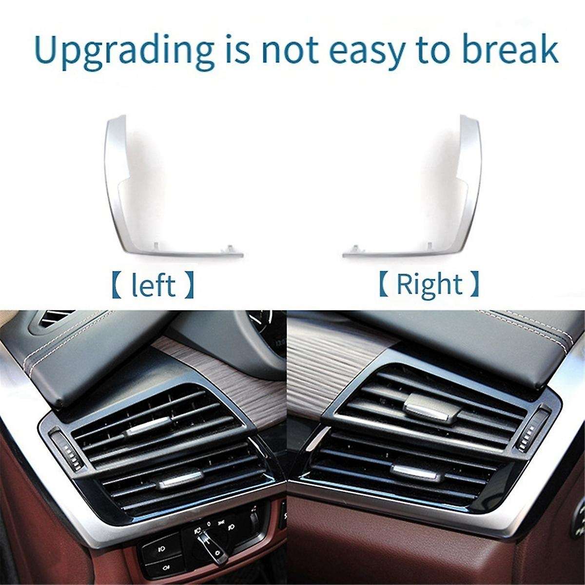 for X5 X6 F15 F16 Front Right Air Conditioning Air Vents Silver Decorative Frame