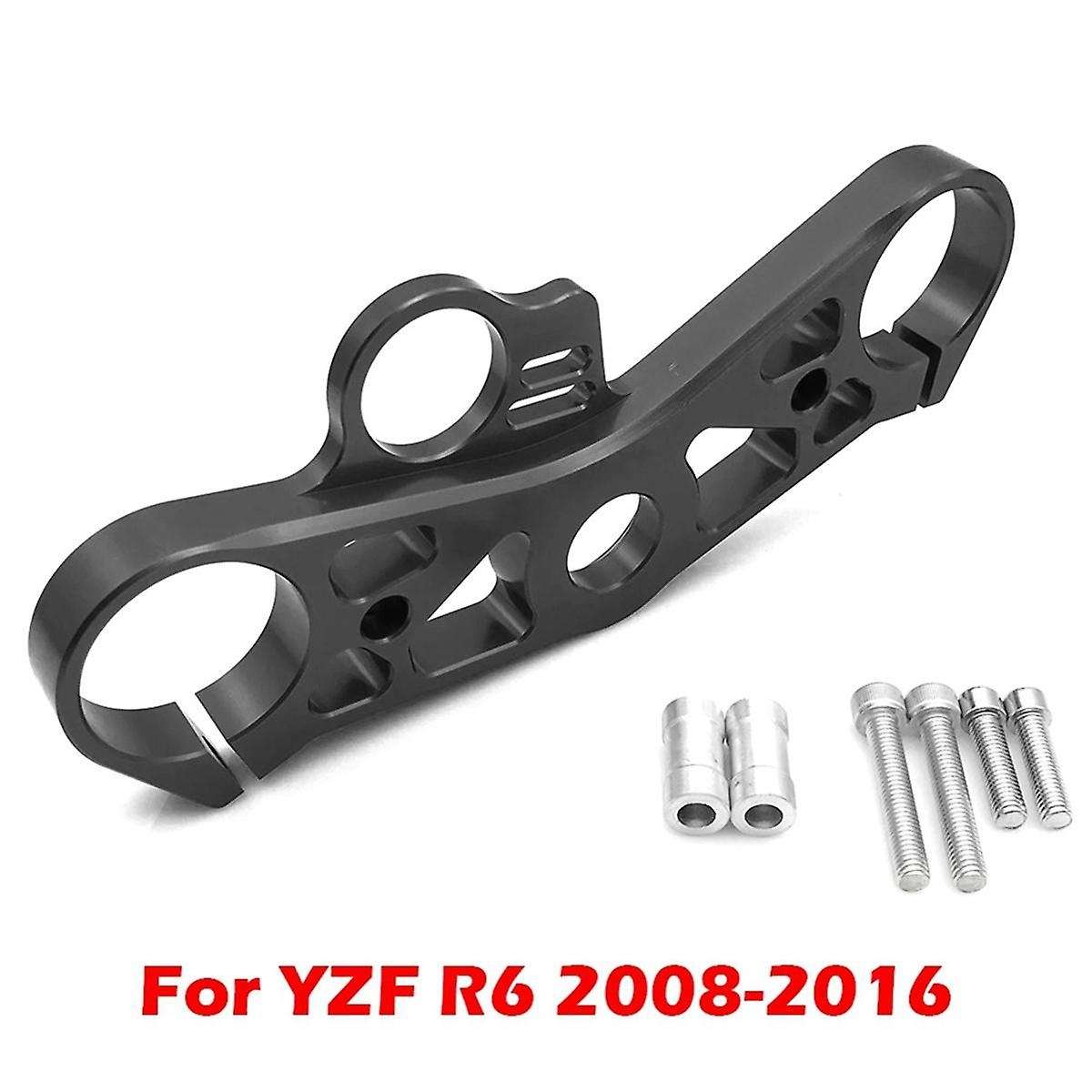 for YZF R6 YZFR6 2008- 2016 Motorcycle Front Fork Lowering Upper Top Clamp Yoke Accessories Black