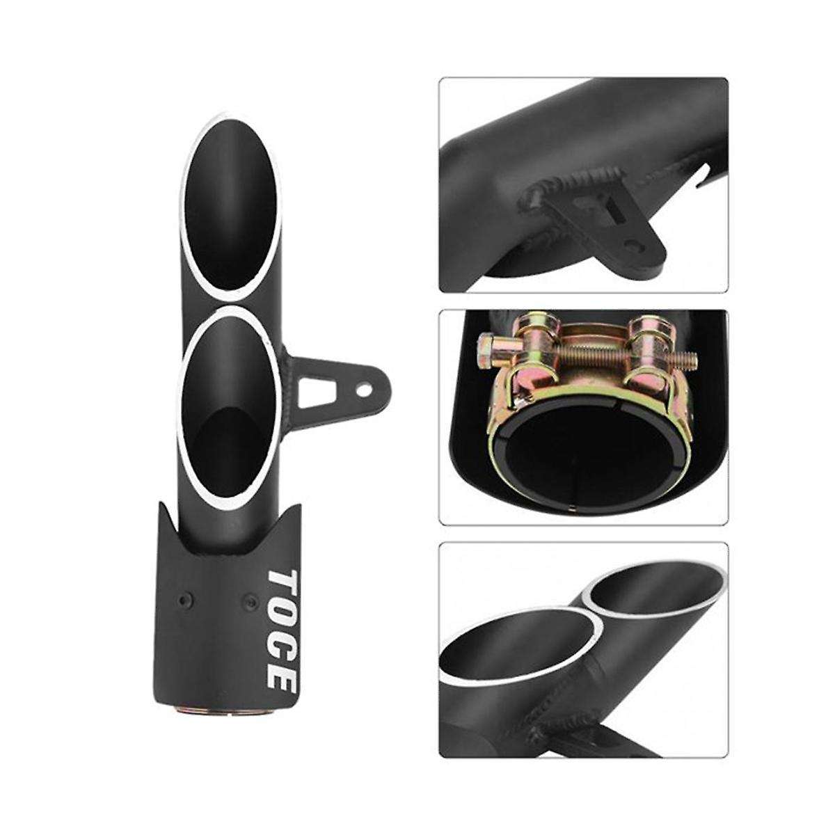 for Yzf-r6 Gsx-r Exhaust Pipe Motorcycle Double Outlet Exhaust Tail Pipe Muffler