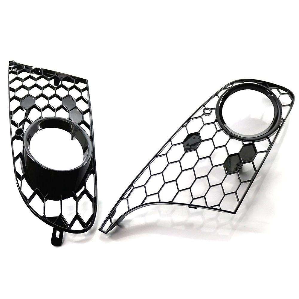 for MK6 Golf/ Wagon 2009-2013 Balck Honeycomb Hex Mesh Front Bumper Fog Light Grill Grille Cover