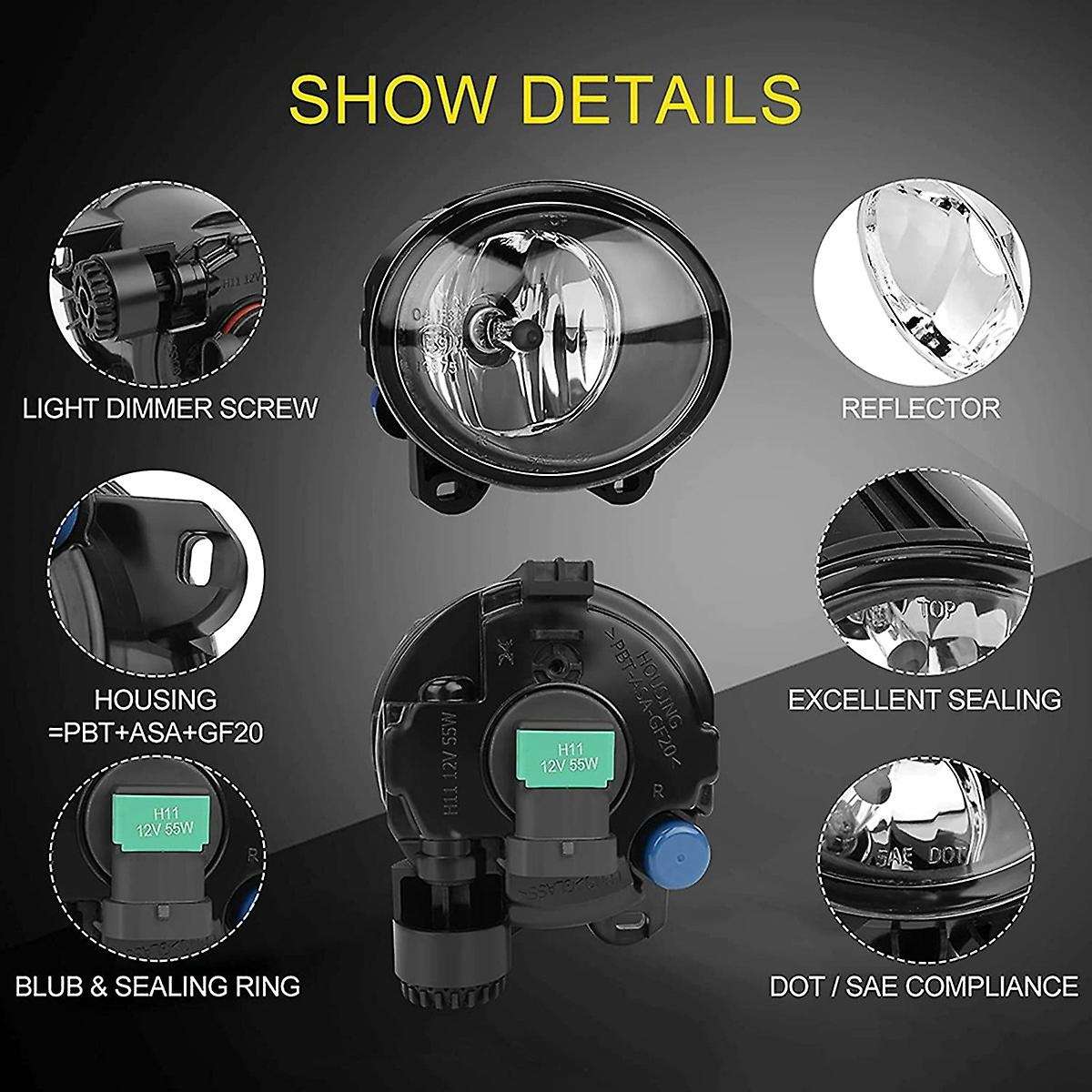 Front Bumper Driving Lamp Fog Light 63177839865 63177839866 for - 2 3 5 Series E92 E93 F07 F10 F22