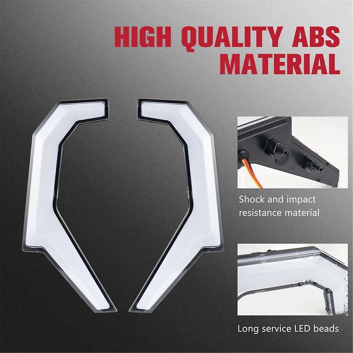 Front Fang Accent Lights Kit, Signature Light with Led Turn Signal for Rzr Xp 4 1000/rzr 900 Xc 900s