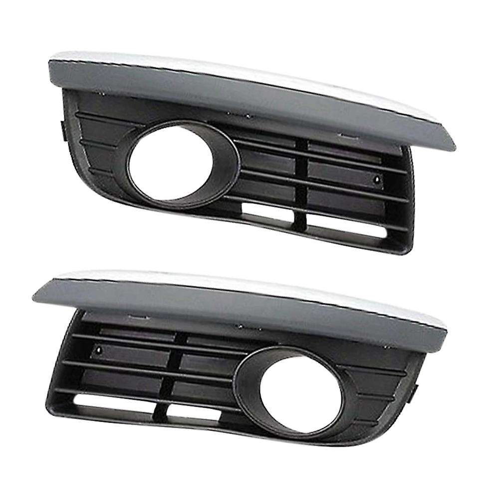 Front Grills Bumper Fog Lights Cover Lamp Frame Trim for MK5 2006-2010