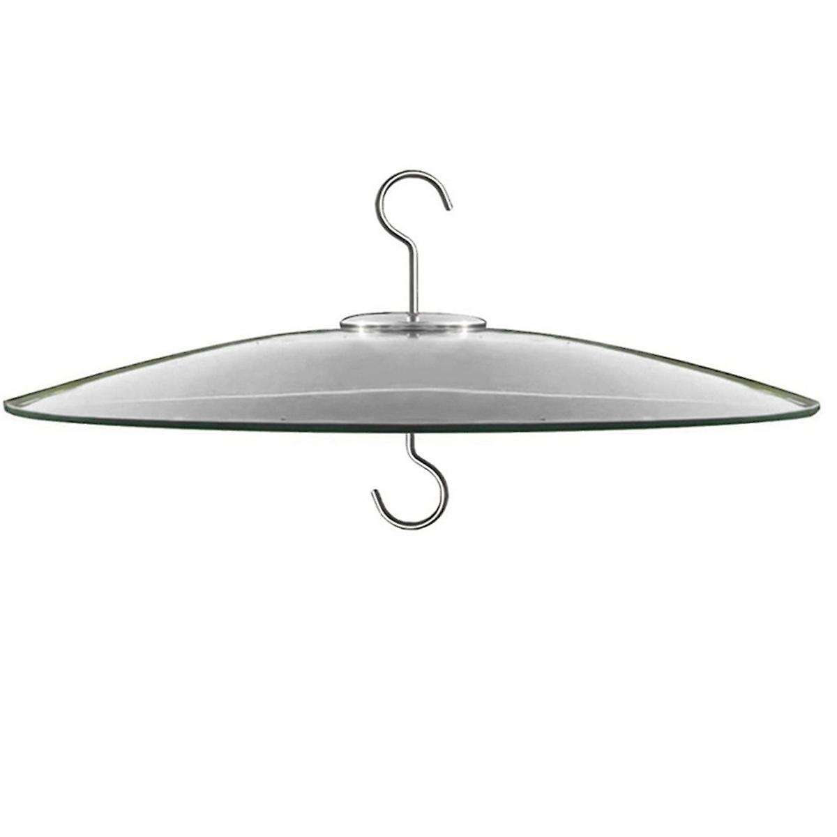 Glass Squirrel Baffle for Bird Feeders Pole - Shepherd Hooks/post Hanging - Clear 13inch