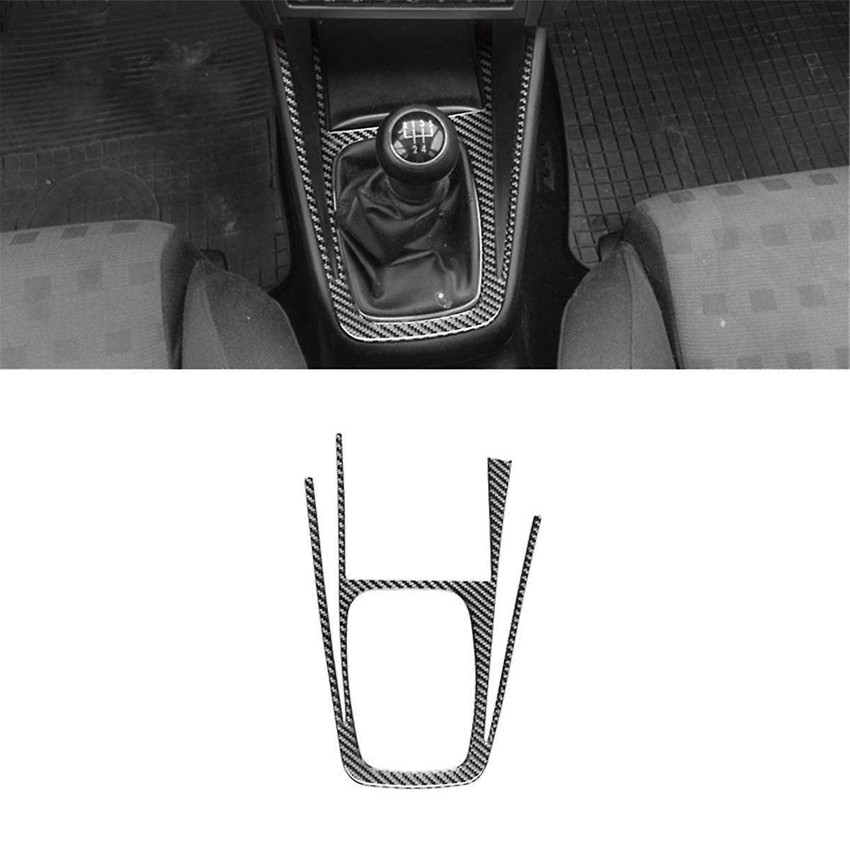 Golf 4 Mk4 1999-2004 Lhd Soft Carbon Fiber Car Gear Shift Panel Frame Cover Trim Interior Accessor