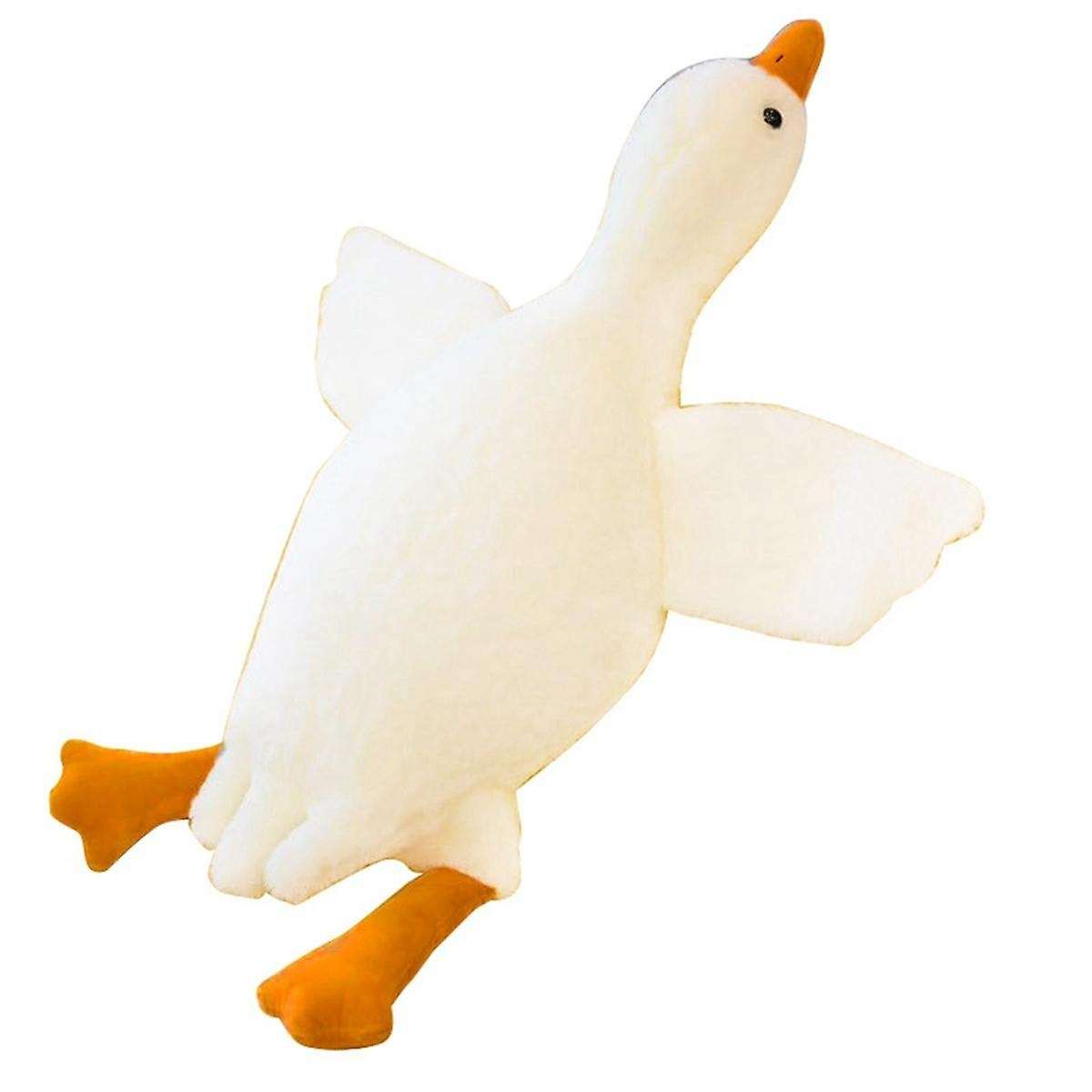 Goose Stuffed Animal Pillow Toy, Cute White Goose Stuffed Animal Duck Plush Pillow,Super Soft Huggin