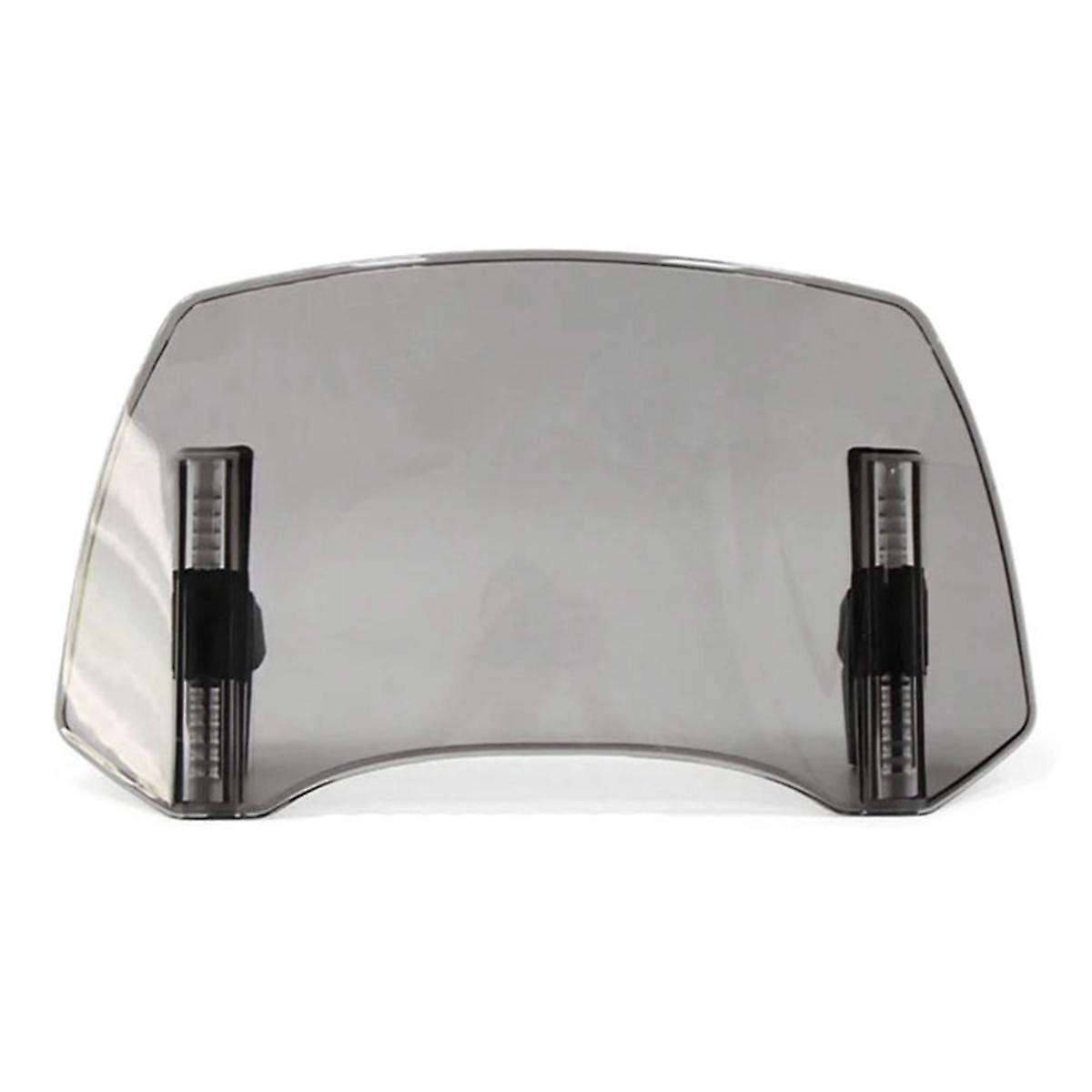 Gray Universal Motorcy Windshield Extension Adjustable Spoiler for 300x195x155mm