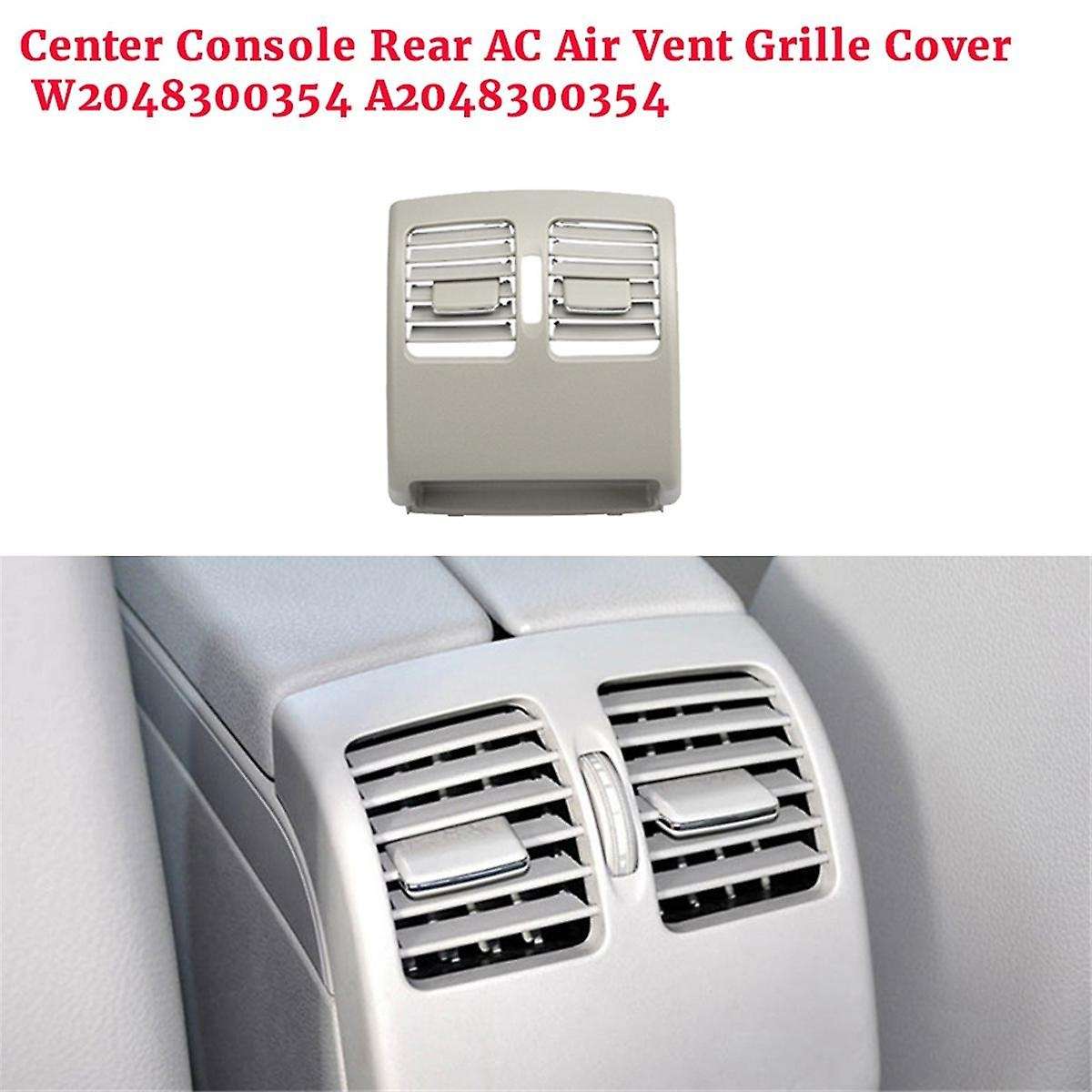 Grey Rear AC Grille Cover A2048300354 for C-Class W204 2007-2014 Center Console Outlet Panel