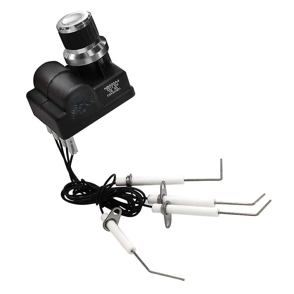 Grill Igniter Kit for Blackstone 28 Inch Griddle, 4 Outlet Universal Aa Battery Silver Cover Spark