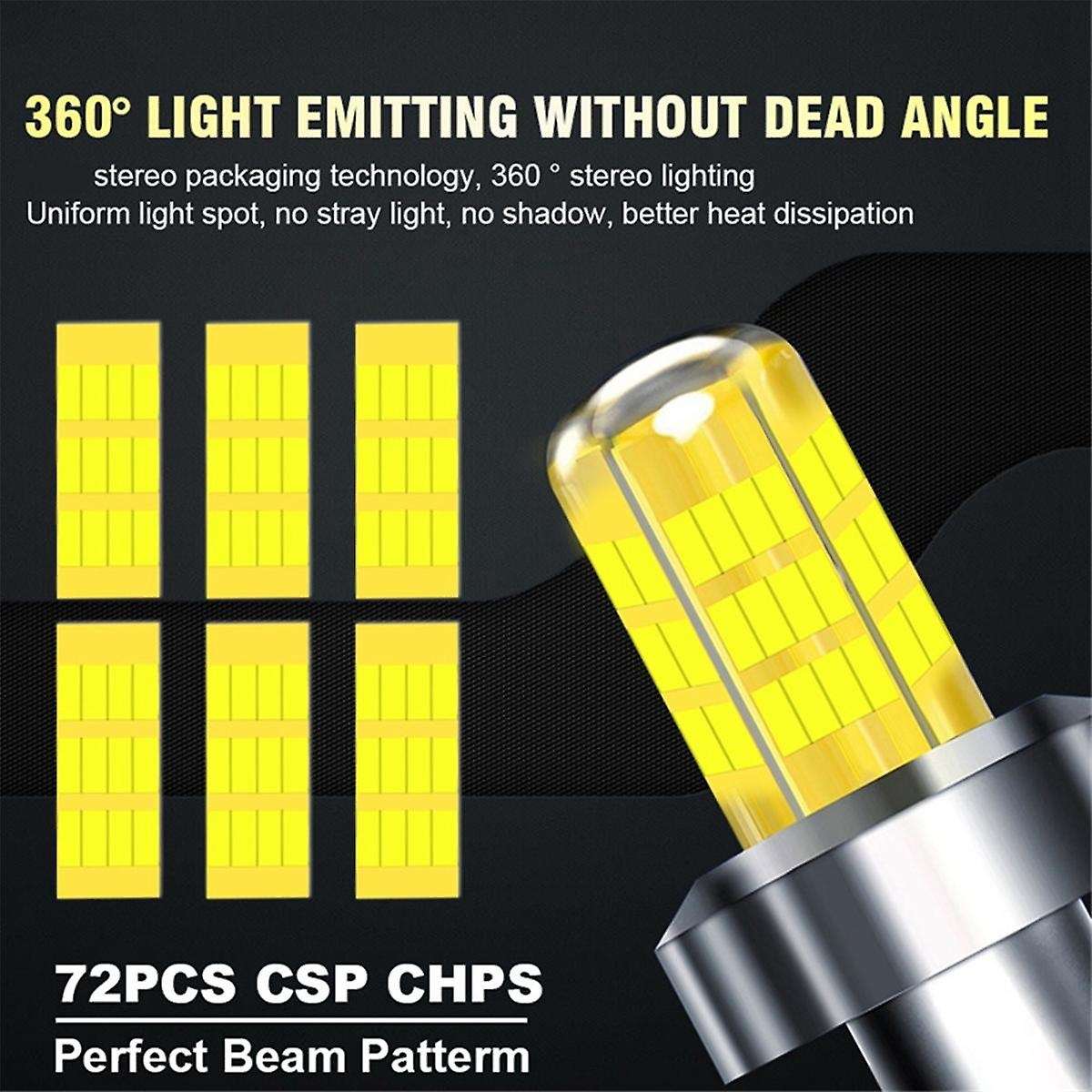 H11 LED Car Headlight Bulb Canbus Led 360 350000LM 800W 3D Auto Lamps