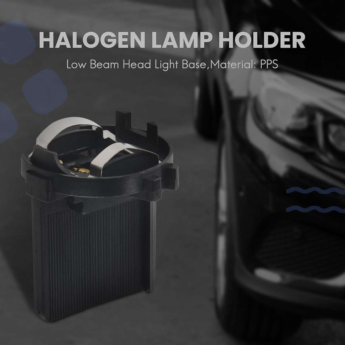 Halogen Lamp Holder Low Beam Head Light Base for Golf 6 MK6 7 MK7 for R 5K0941109