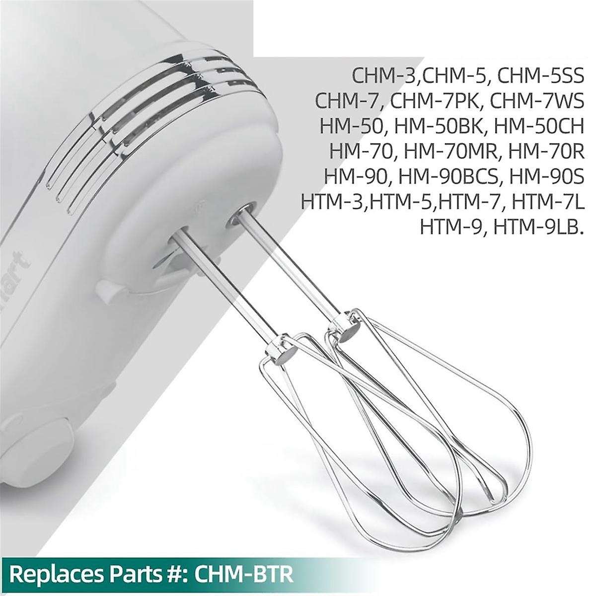 Hand Mixer Replacement Beaters for CHM Series Hand Mixer Parts, HM-50 HM-70, Electric Mixer Replacem