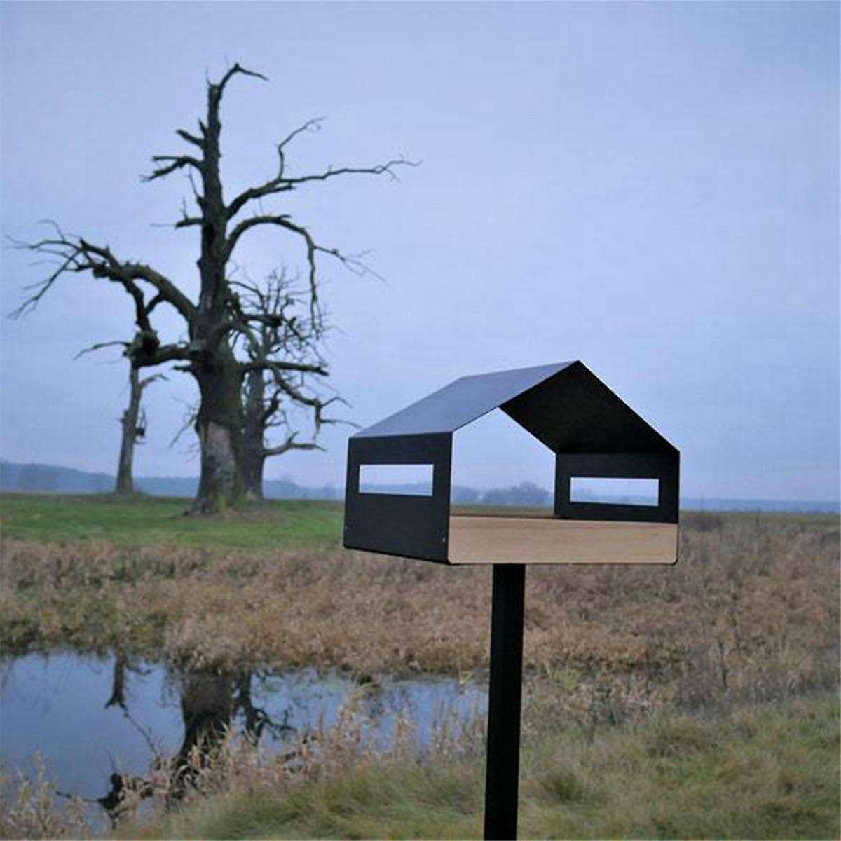 Hanging Bird Feeder House Outdoor Bird Feeder Hanging Nut Feeding Food Dispenser Holder