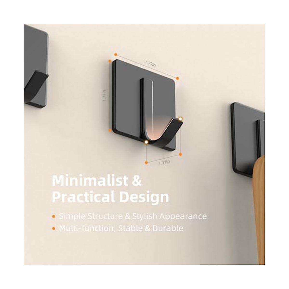 Hanging Clothes Bag Hook Kitchen and Bathroom Non-perforated Viscose Hook