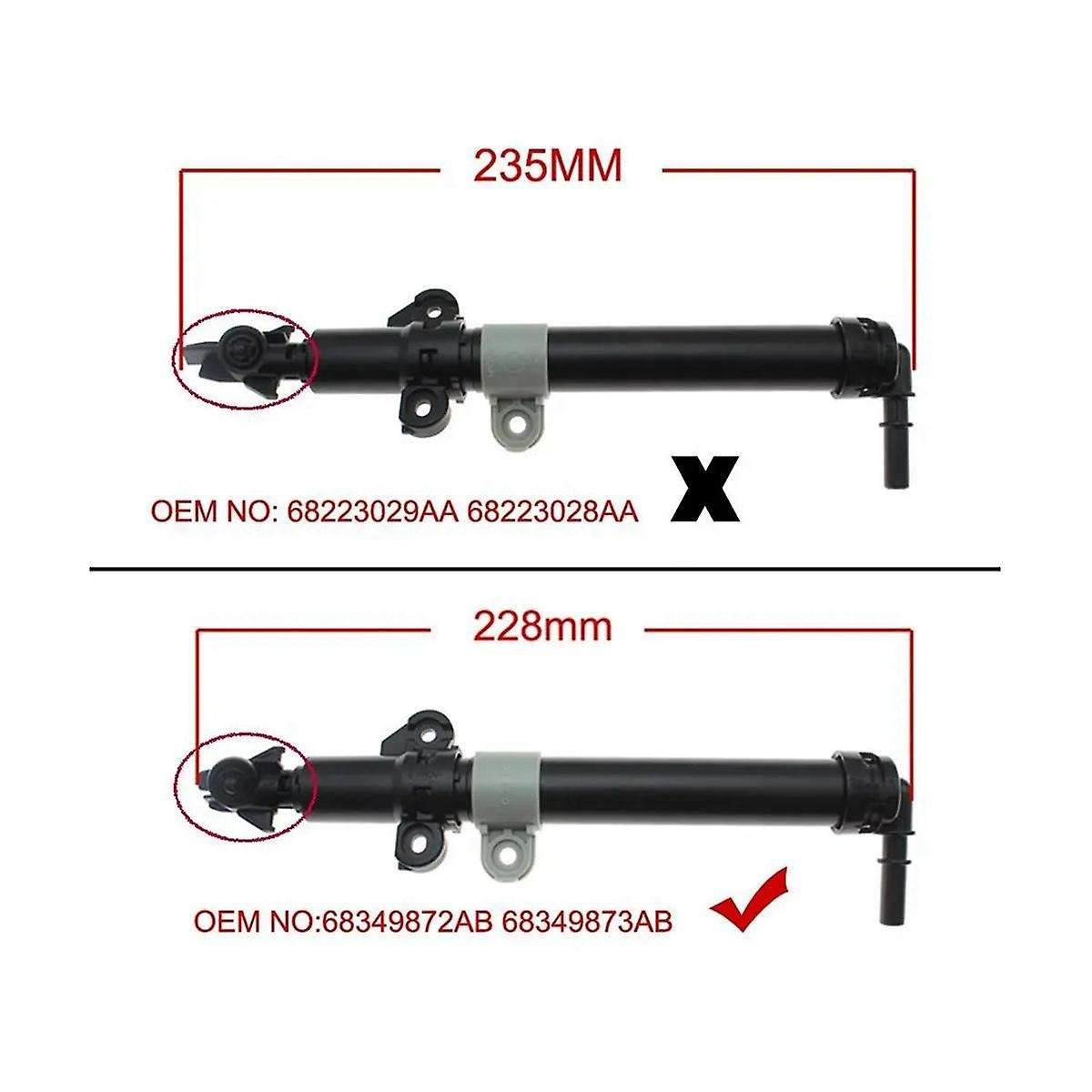 Headlight Washers for Forward Headlight Sprayer Car for Grand 2016-2021 68349873ab 68349872ab