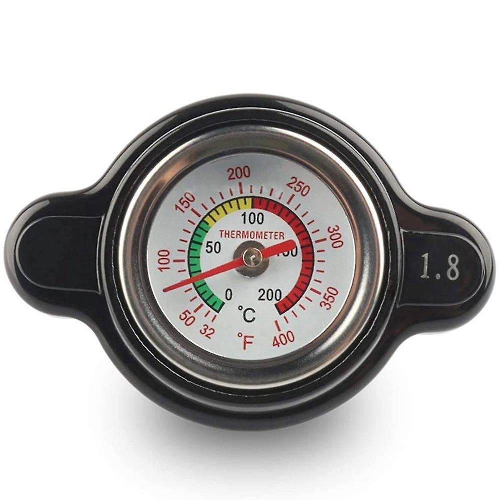 High Pressure Radiator Cap with Temperature Gauge, 1.8 Bar Radiator Cap 25.6psi for Honda, Kawasaki