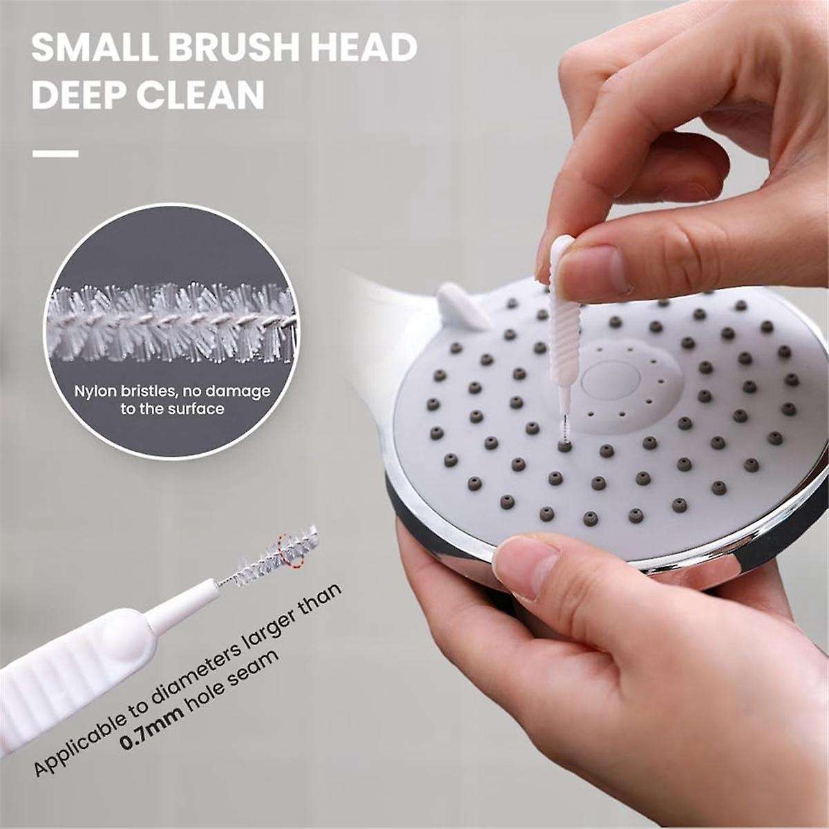-Hole Anti-Clogging Cleaning Brush, 2024New Shower Cleaning Brush for Small Hole Shower Cleaner Tool