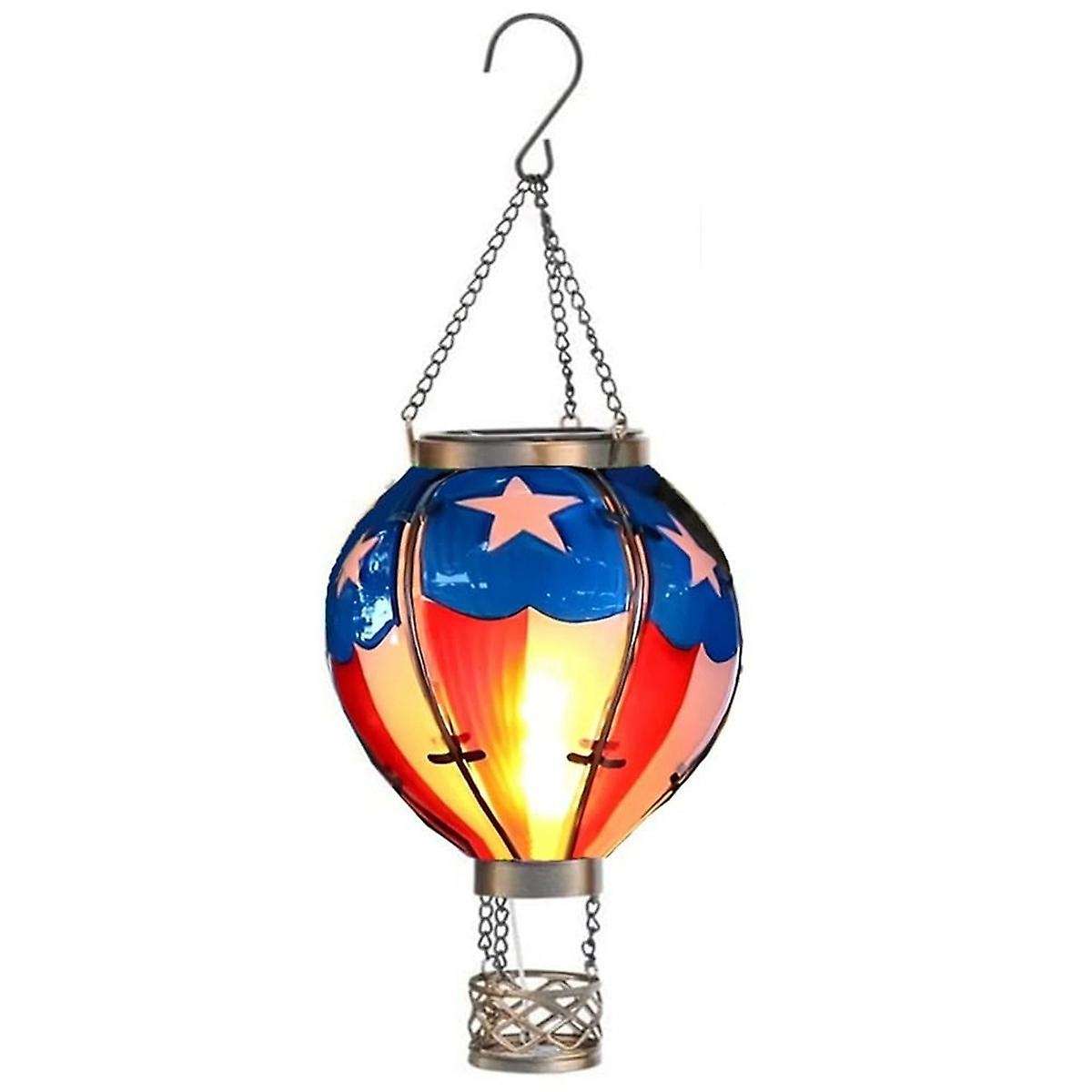 Hot Air Balloon Solar Lantern Outdoor Solar Lanterns Waterproof for Garden Patio Porch Tree Yard Dec