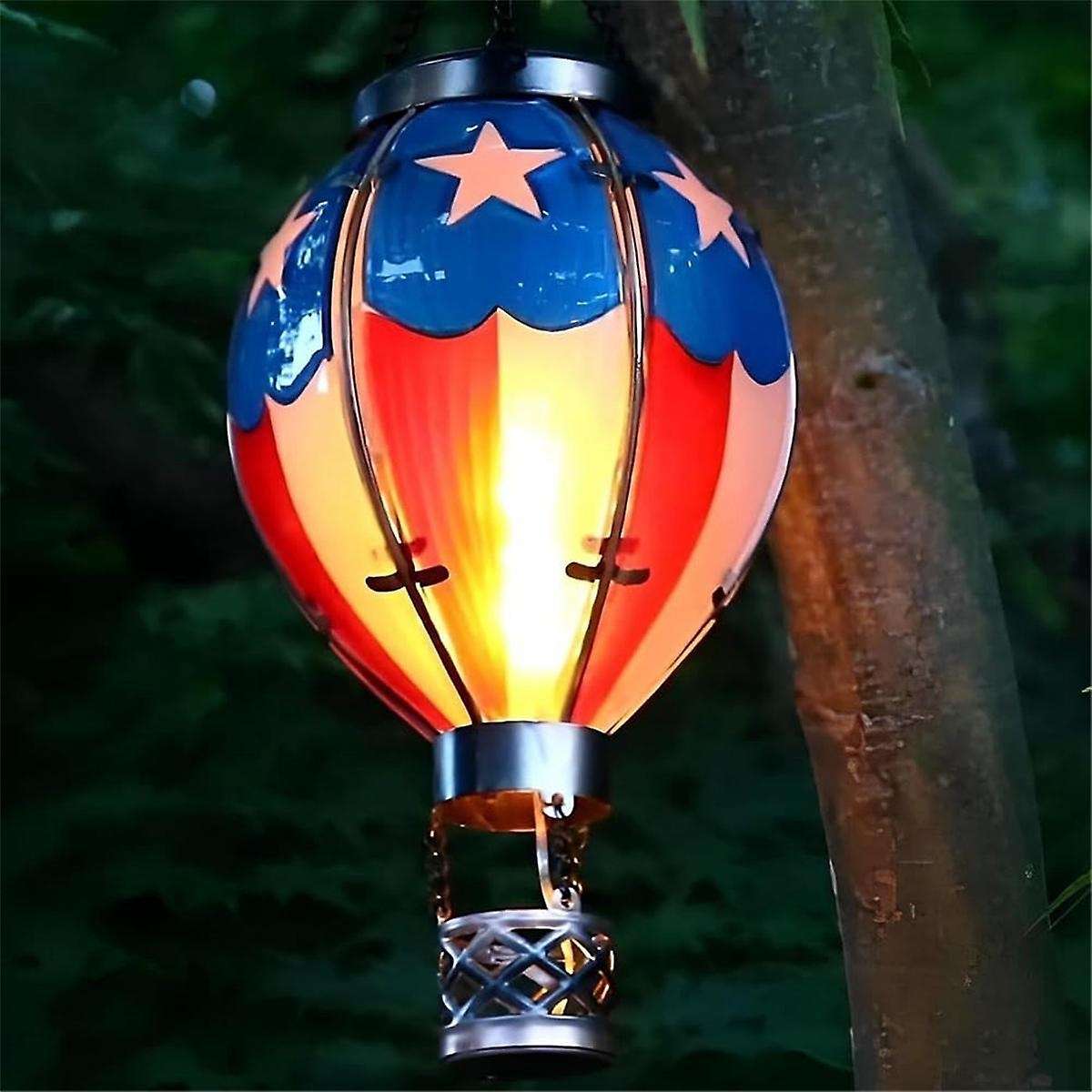 Hot Air Balloon Solar Lantern Outdoor Solar Lanterns Waterproof for Garden Patio Porch Tree Yard Dec