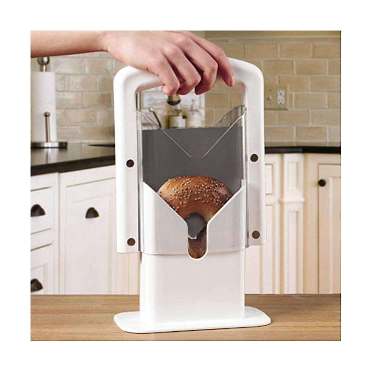 Household Bread Slicing Rack Toast Slicing Aid Bagel Slicer Bagel Slicer Safety Handle Baking Mold