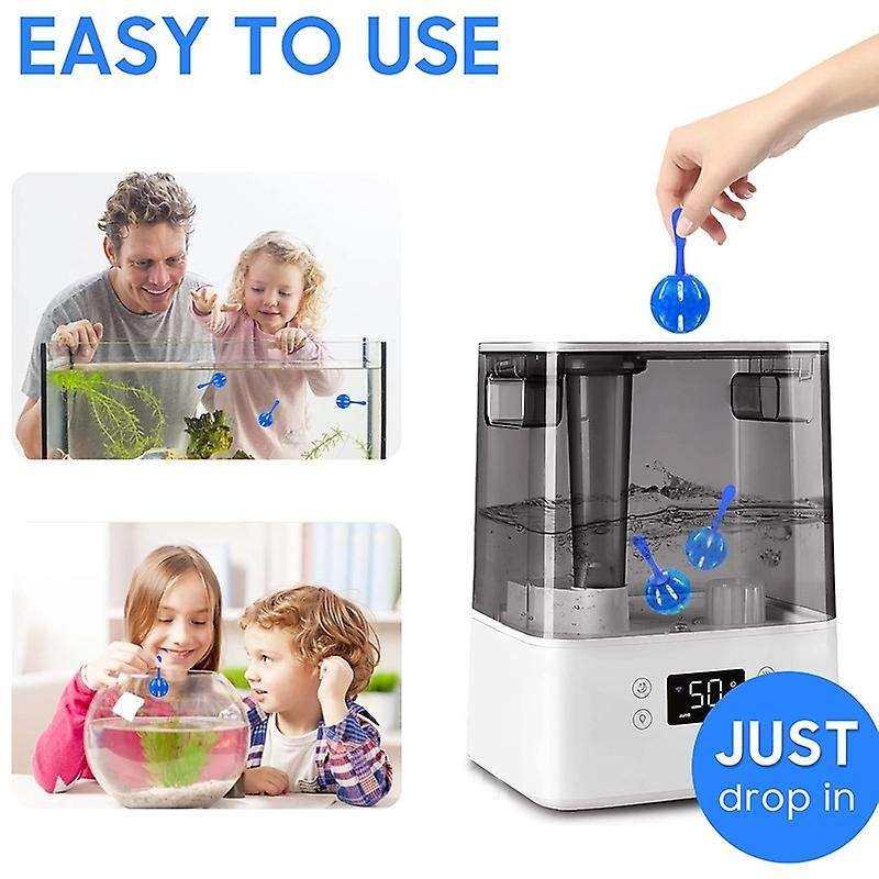 Humidifier Cleaner 12Pcs,Cleaning Ball,Works in All Humidifiers and Fish Tanks, Purifies Water, Elim