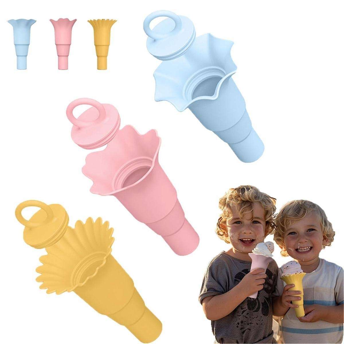 Ice Cream Cone Scoop, Mini Ice Cream Cone, Plastic Ice Cream Cone Holder, Snow Cone Cup, Children'S