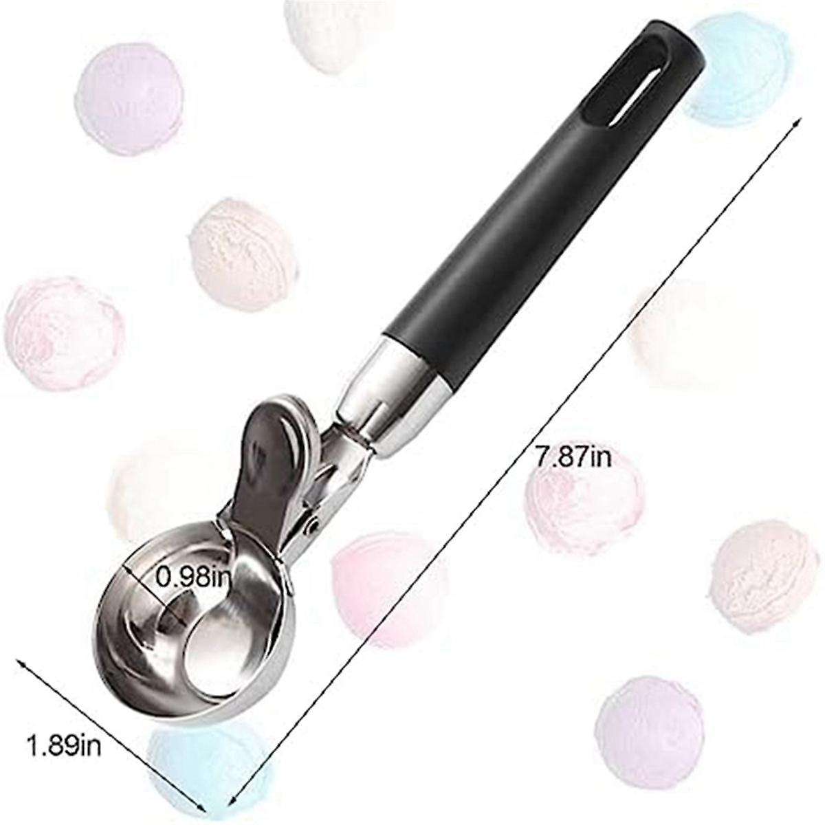 Ice Cream-Scoop,Ice Cream- with Trigger Release, Metal Cookie Scoops, Iceream Scoop Spoon