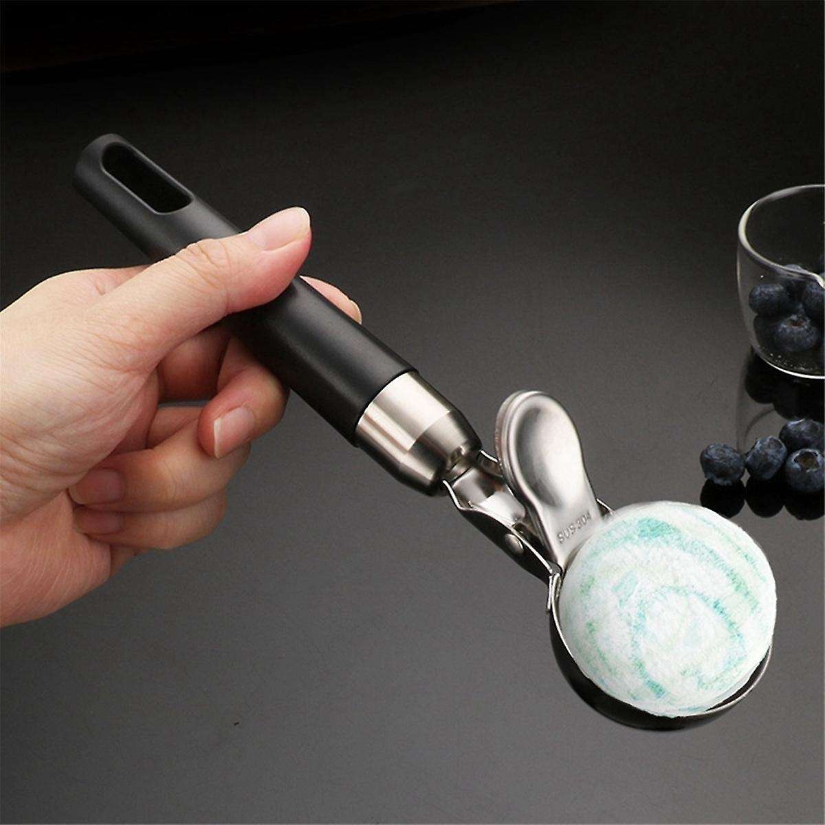 Ice Cream-Scoop,Ice Cream- with Trigger Release, Metal Cookie Scoops, Iceream Scoop Spoon