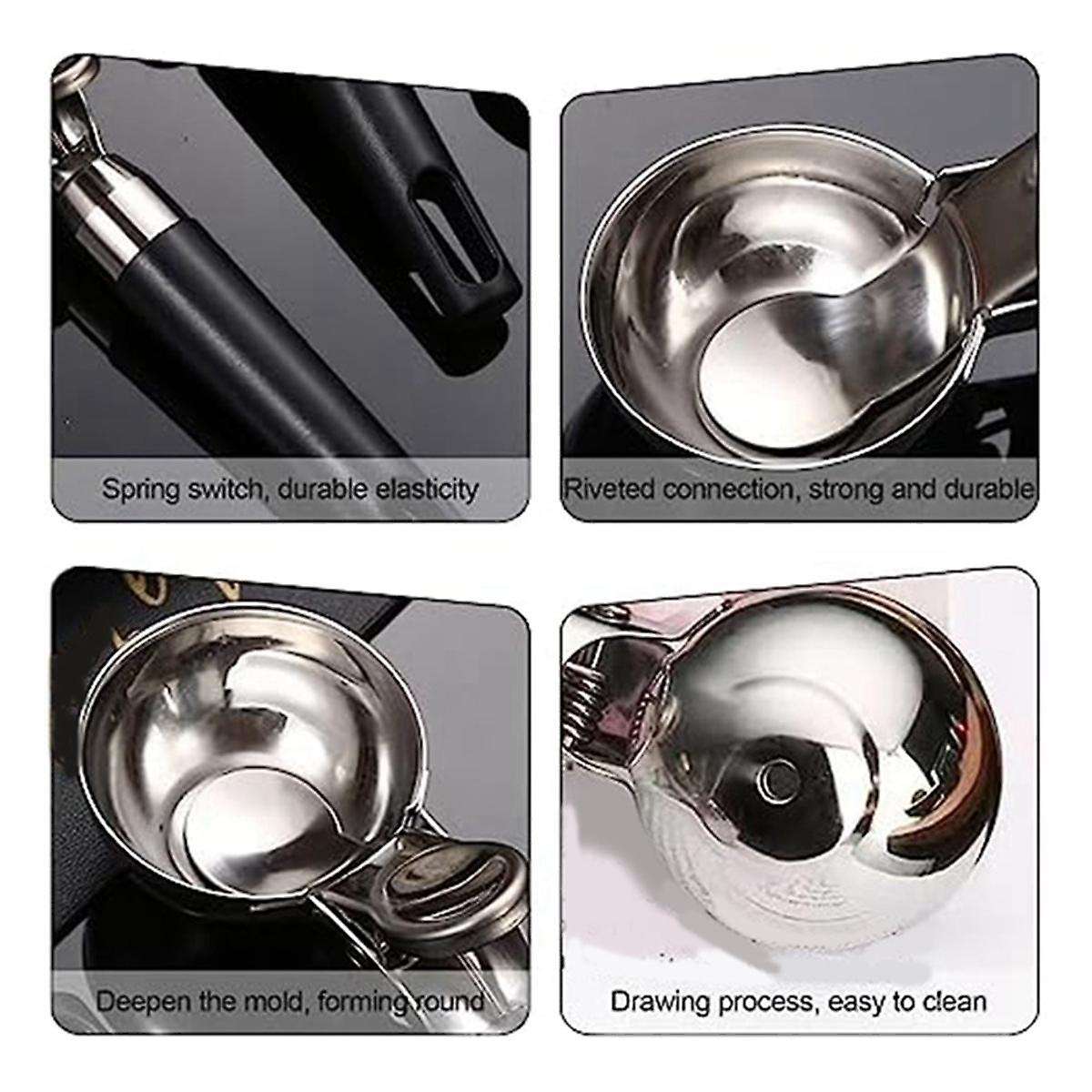 Ice Cream-Scoop,Ice Cream- with Trigger Release, Metal Cookie Scoops, Iceream Scoop Spoon