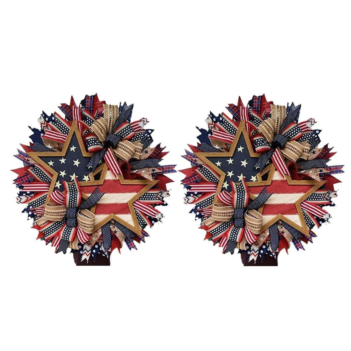Independence Day Garland Patriotic Star Garland Wall Hanging Festive Atmosphere Decorative Pendant