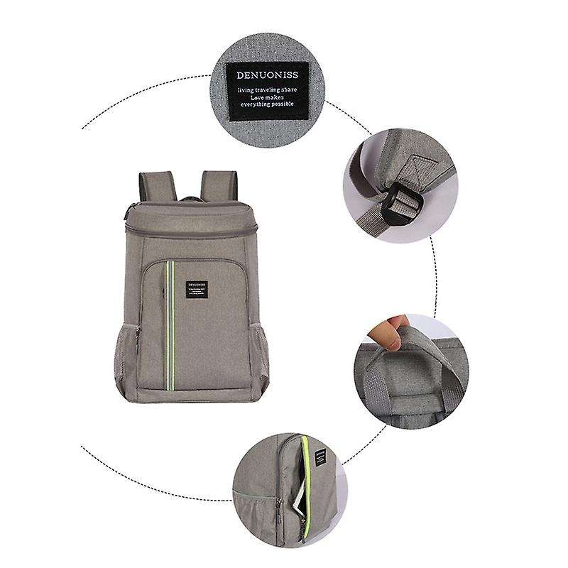 Insulated Cooler Bag Large Capacity Bag Portable Food Backpack Waterproof Ice Pack Lunch Bags for Pi