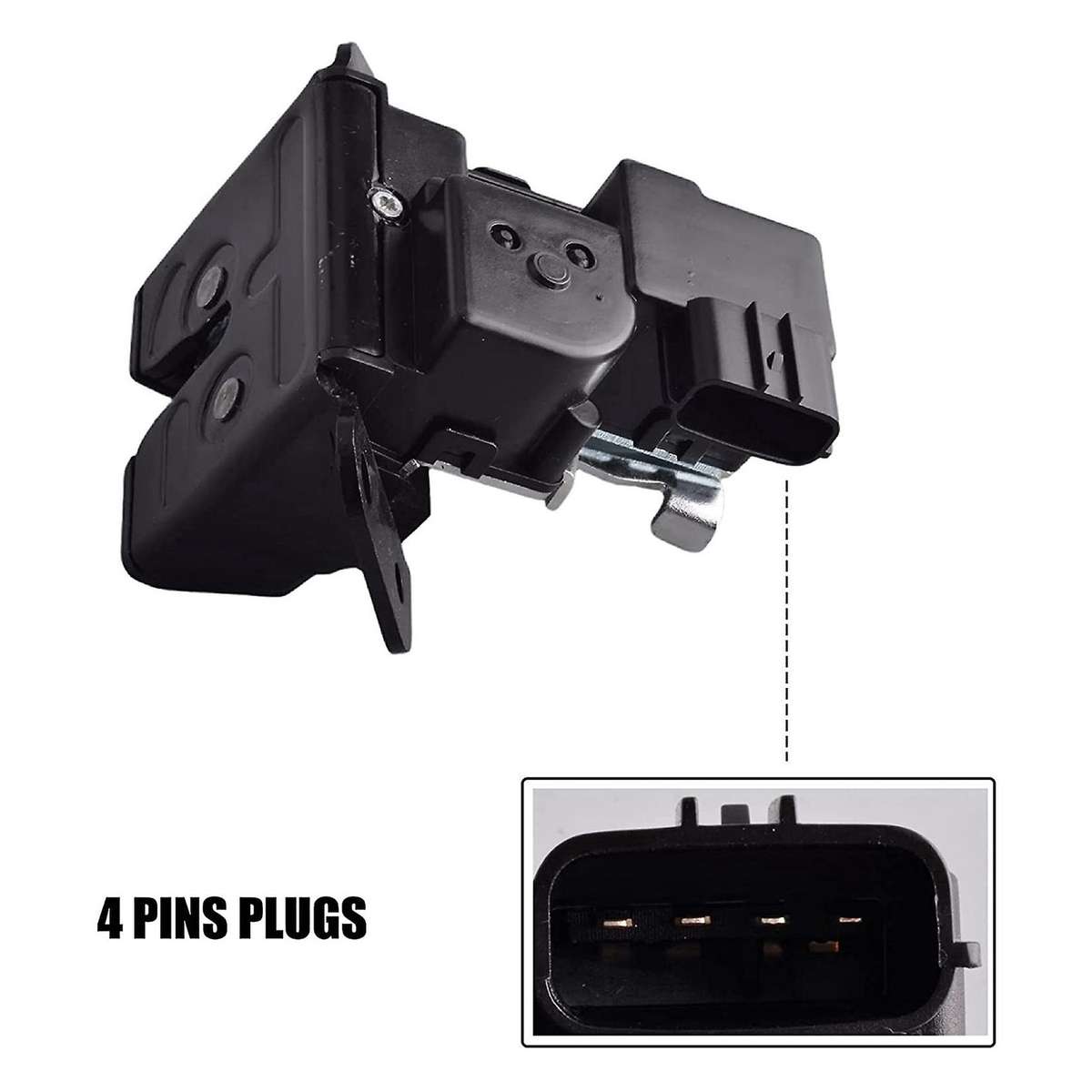Integrated Lock Latch Assembly Compatible for 10-15 Rear Trunk Lid Replace Door Lock 81230-1H300