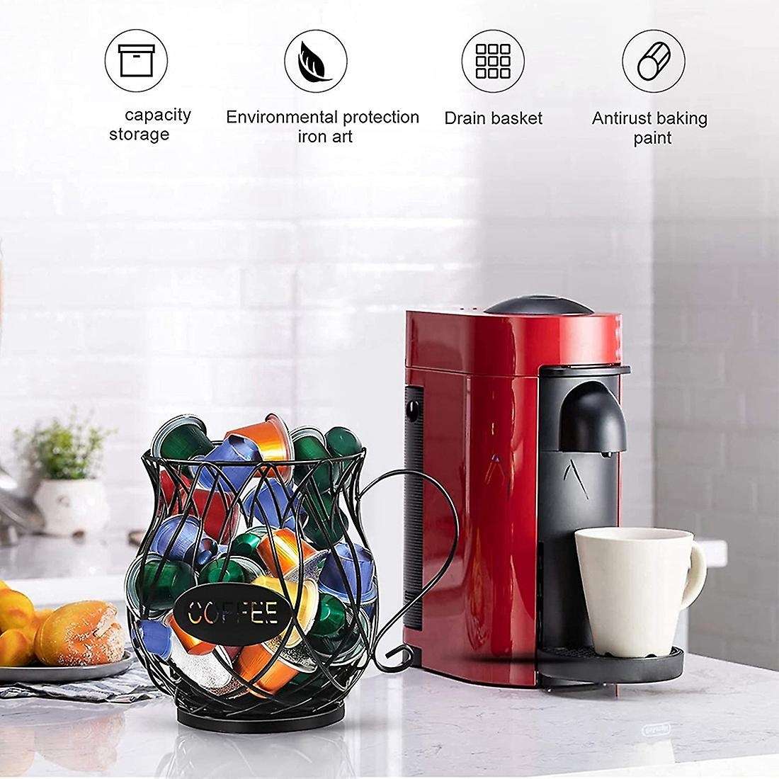 K Cup Coffee Capsule Storage Rack Coffee Capsule Rack Large Capacity Coffee Capsule Storage Rack Whi