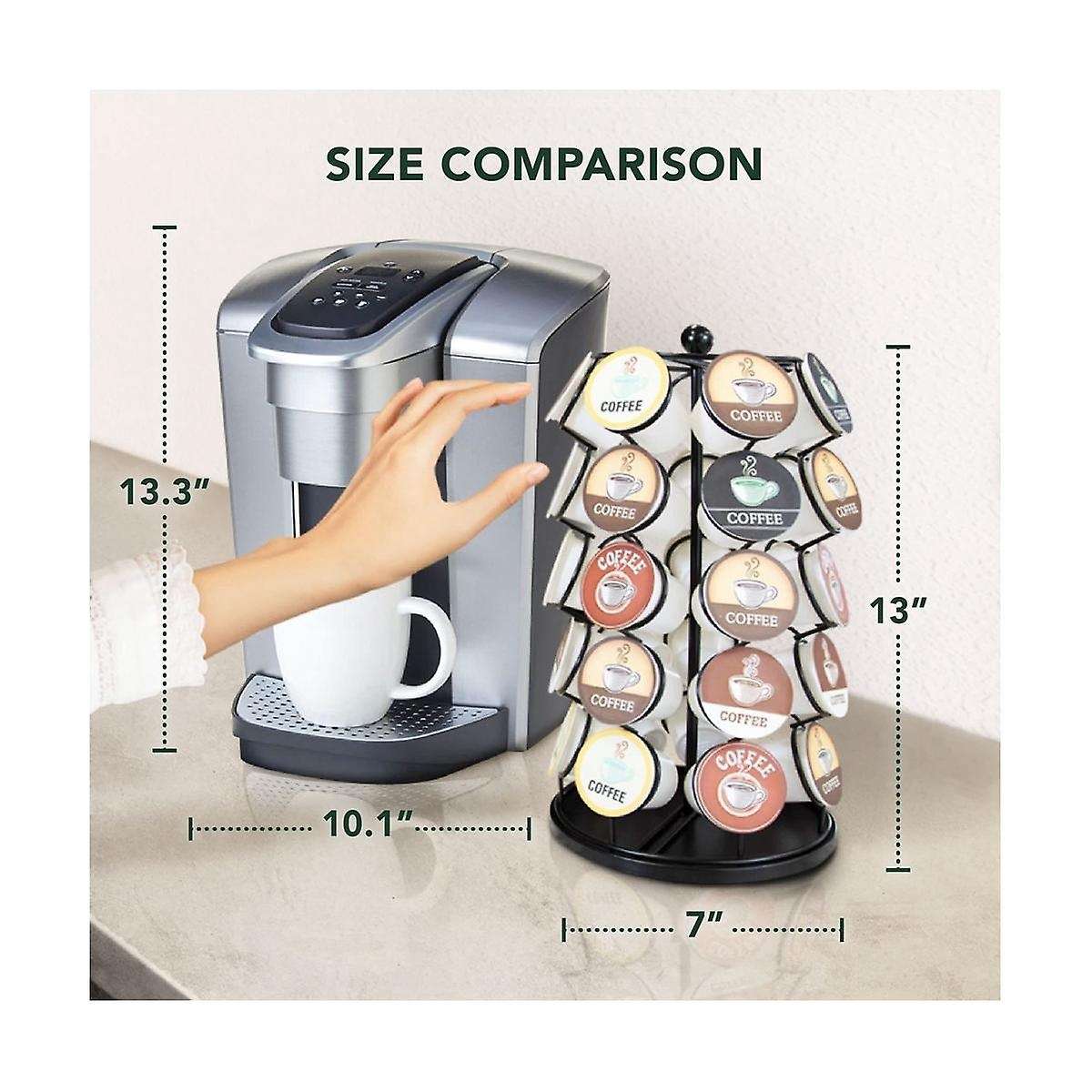 K Cup Holder - Compatible with for K-cups, Coffee Pod 35 K Cup Holder, Spins 360-degrees