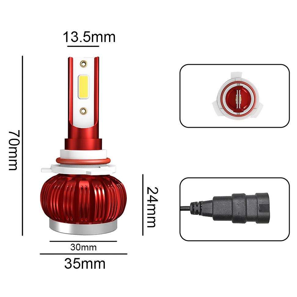 K1 Car Led Headlight Cob Beam Bulb Led 9006/Hb4 3800Lm 40W Strong Headlight Fog Light