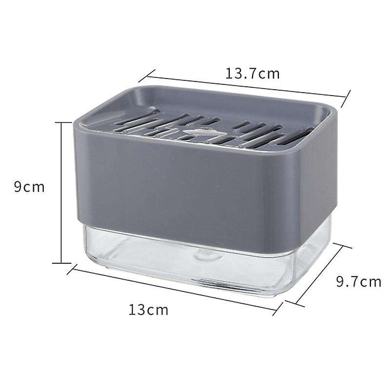 Kitchen Cleaning Soap Box with Sponge Soap Storage Box Kitchen Soap Dispenser Sponge Scrubber Holde