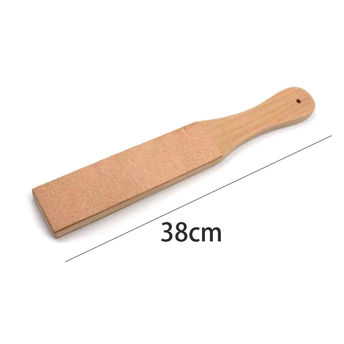 Knife Sharpener Wooden Handle Leather Sharpening Tools Handmade Razors Polishing Board and Polishing