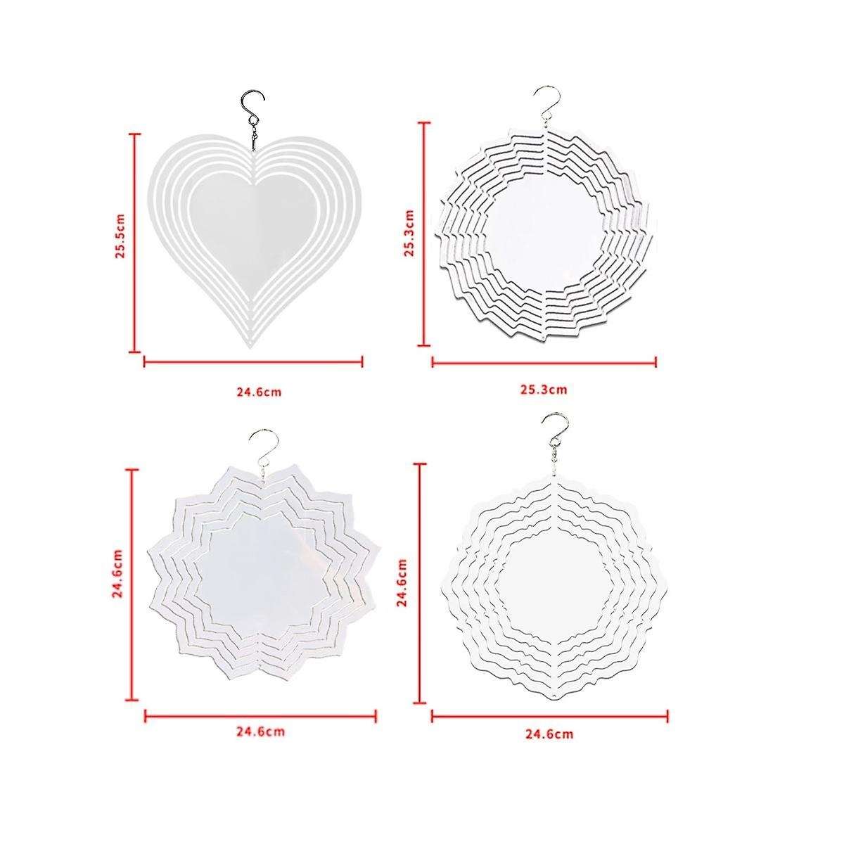 Landscape Decoration Wind Power White Coated Aluminum Plate Double-sided Printing Thermal Transfer W