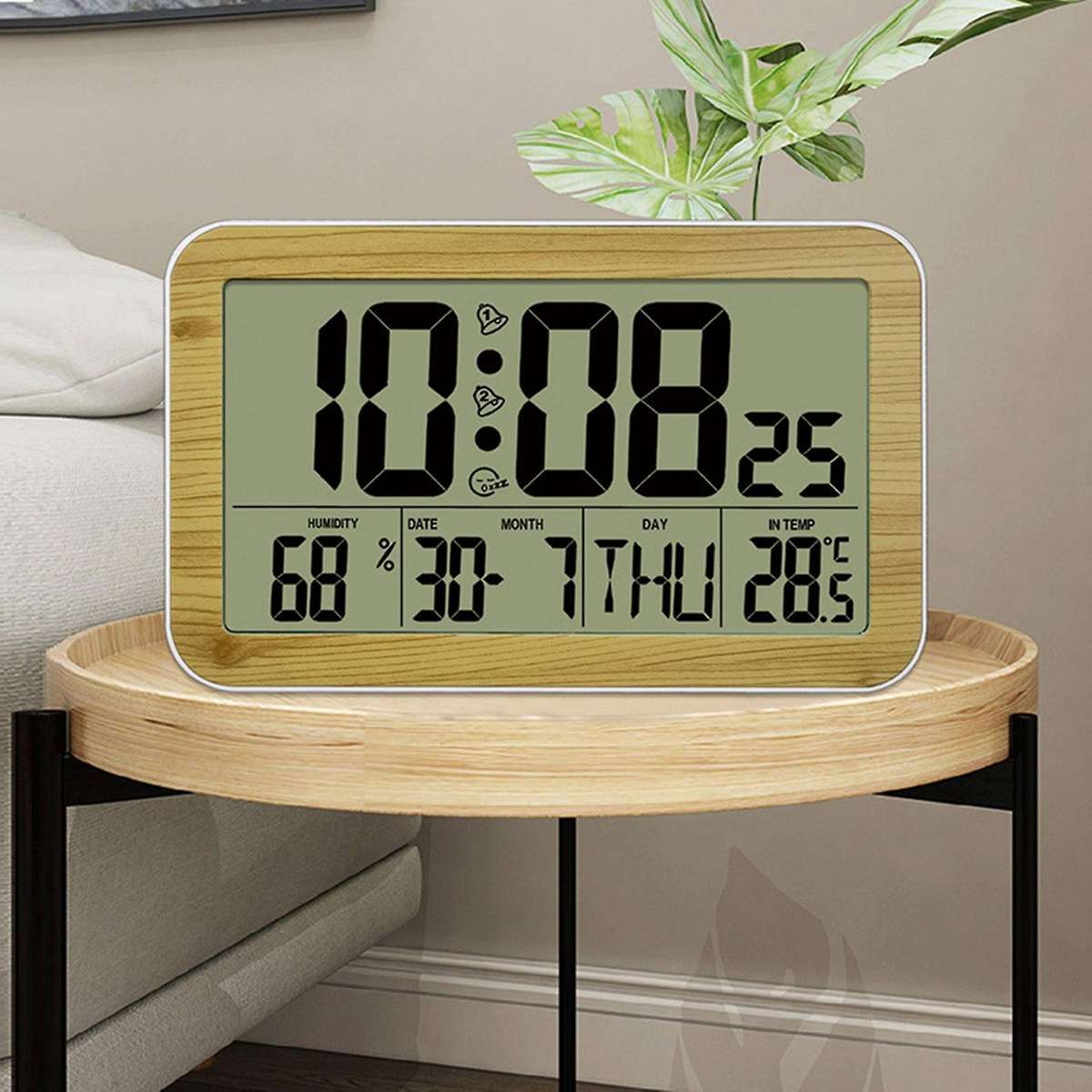 Large Screen Digital Wall Clock Home Electronic Wall Clock Student Electronic Alarm Clock Digital D