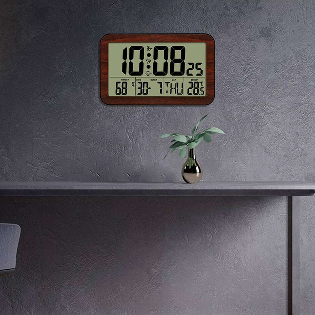 Large Screen Digital Wall Clock Home Electronic Wall Clock Student Electronic Alarm Clock Digital D