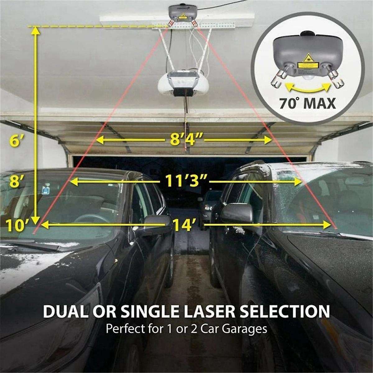 Laser Parking Meter Car Garage Ceiling Location Positioning Correction Parking Sensor Aid Monitor Sy