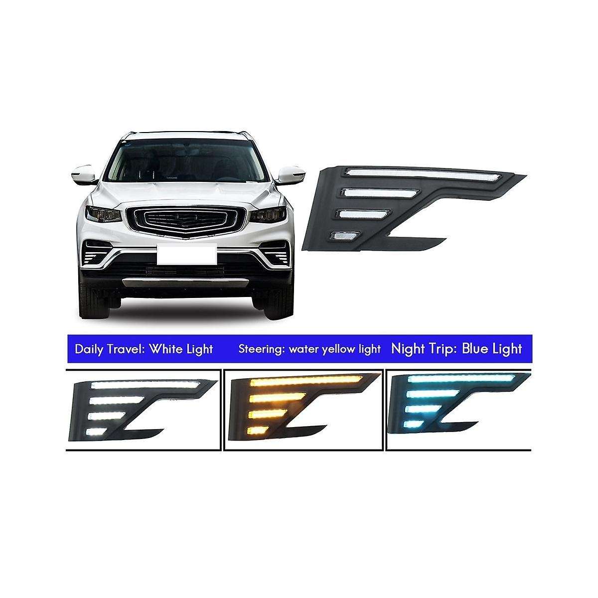Led Daytime Running Light Fog Light Turning Light for Geely Boyue Pro 2019