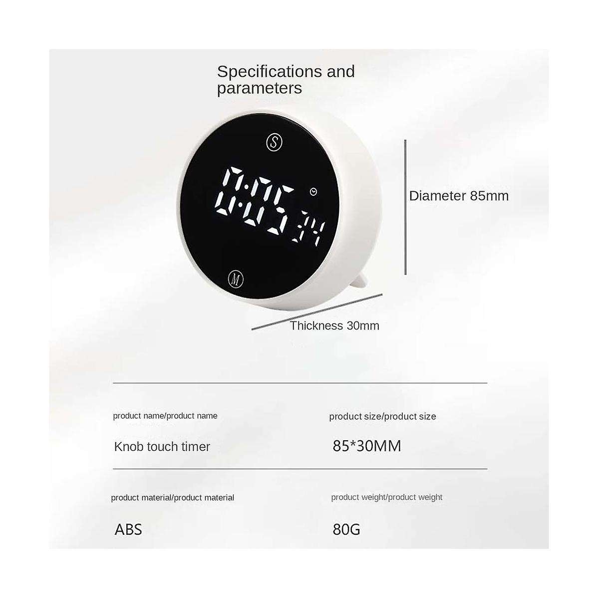 LED Digital Kitchen Timer for Cooking Shower Stopwatch Alarm Clock Magnetic Electronic Cooking Count