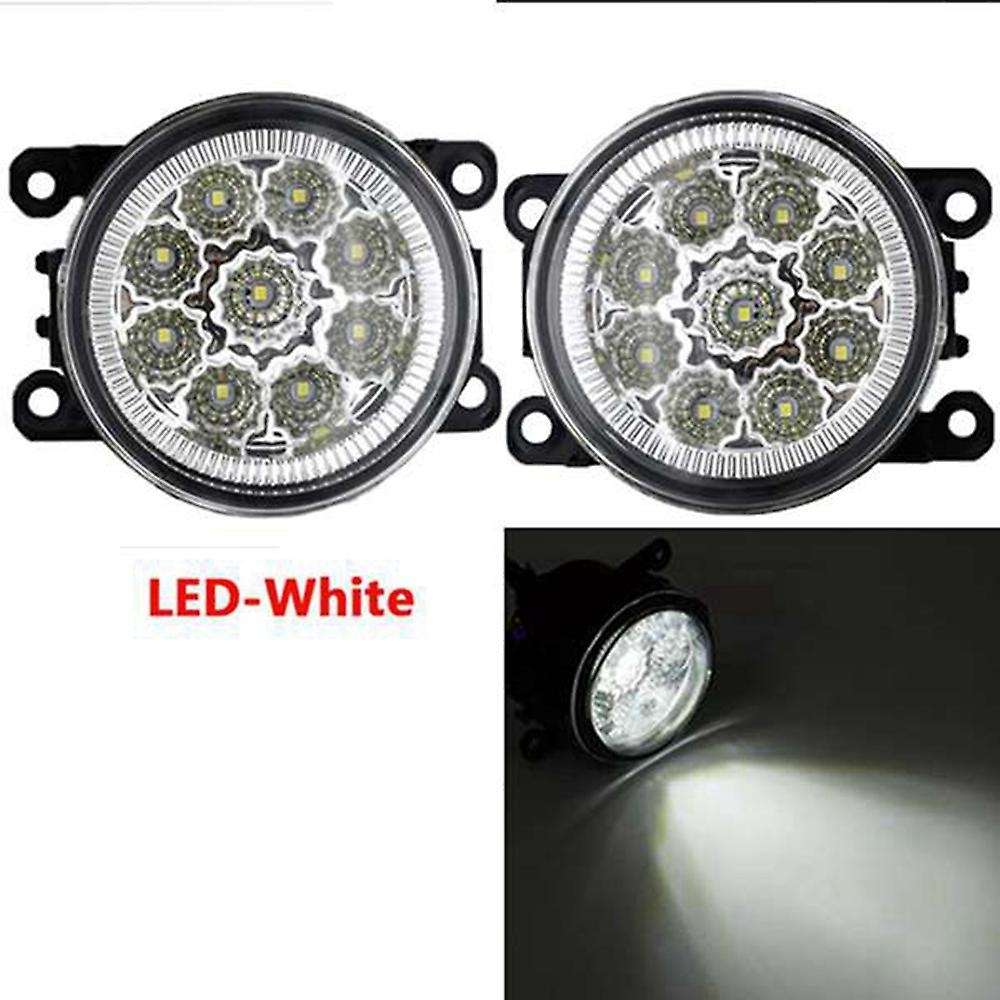LED Fog Light Headlight Chrome Fog Lamp Cover Grill Bezel Switch Foglights Assembly for Edge 2015-20
