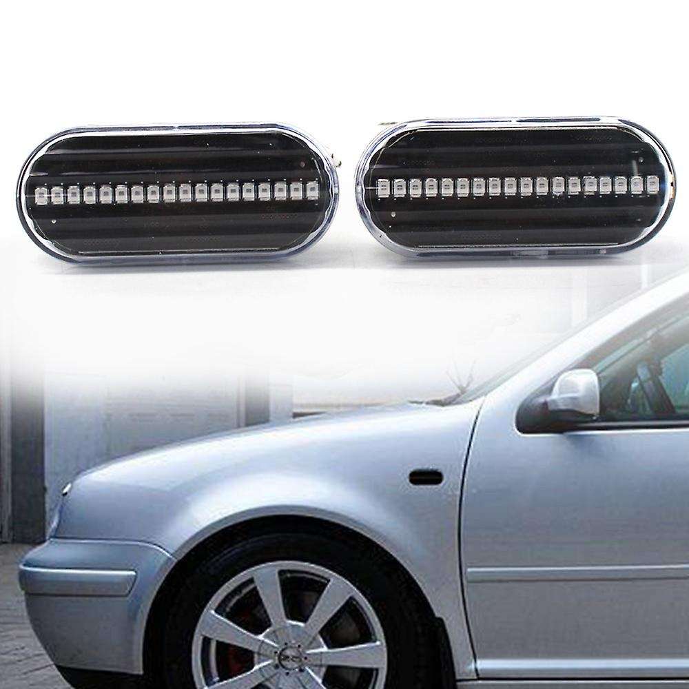 LED Front Side Marker Light for MK4 R32 Golf B5 B5.5 New ,Turn Signal Lamp Assembly Replacement,Dark