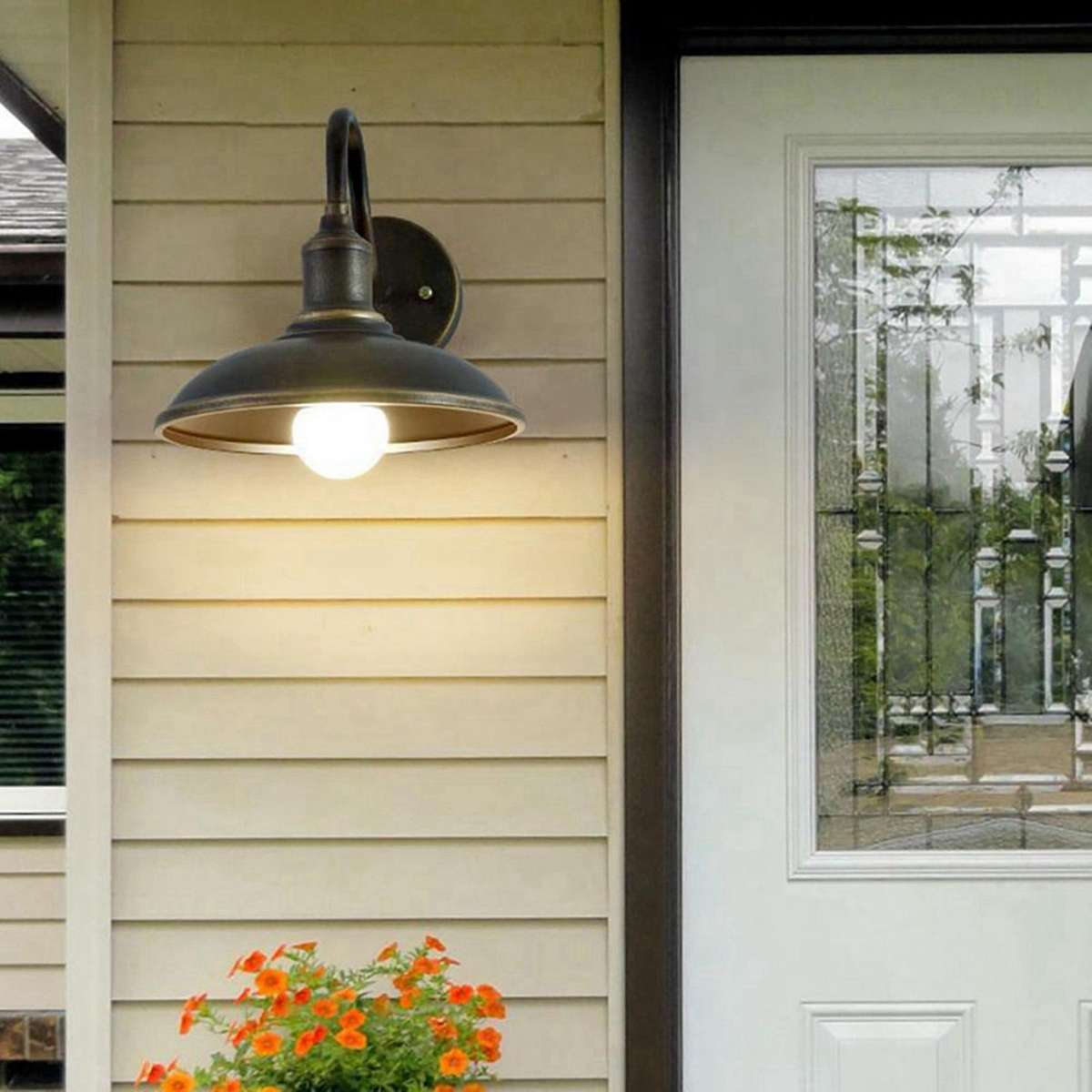 Led Gooseneck Barn Light Outdoor Wall Lamp Front Porch B