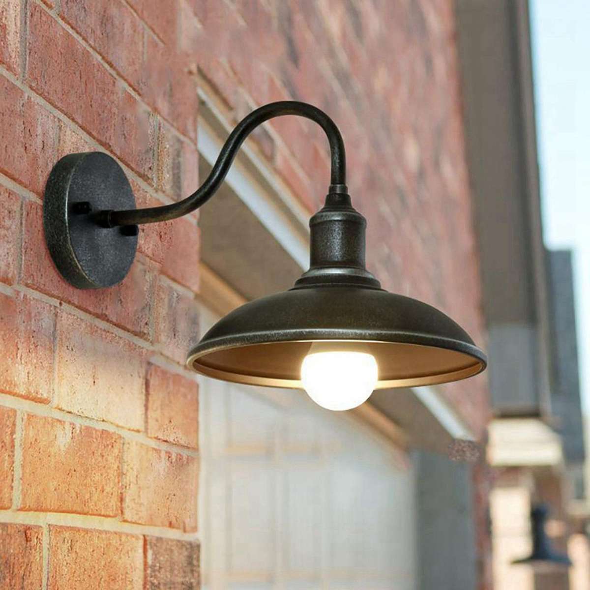 Led Gooseneck Barn Light Outdoor Wall Lamp Front Porch B