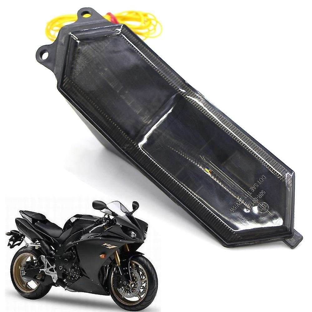 Led Integrated Blinker Taillight Tail Rear Back Brake Turn Signals Light for YZF R6 YZFR6 2017-2020